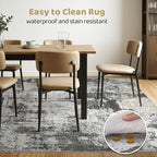 6x8 Area Rug Living Room: Washable Large Abstract Modern Soft Rug Stain - Image 6