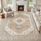 8x10 Washable Area Rug, Large Rugs by JessibouAreaRug