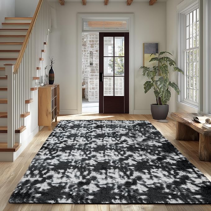 Litanika 4x6 Fluffy Shag Faux Fur Area Rug - Image 2