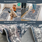 Washable Hallway Runner Rug 2x10: Non Slip Vintage Boho Carpet - Image 5