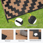 Outdoor Patio Plastic Straw Rug - Image 5