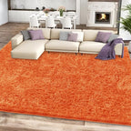 6x9 Orange Area Rugs for Living Room, Large Fluffy Shag Rug for Bedroom Nursery - Image 2