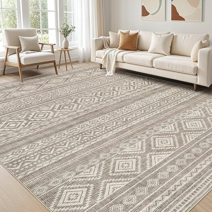 cotiled 6x9 Area Rugs Living Room Rug: Washable Boho Rugs by COTILED
