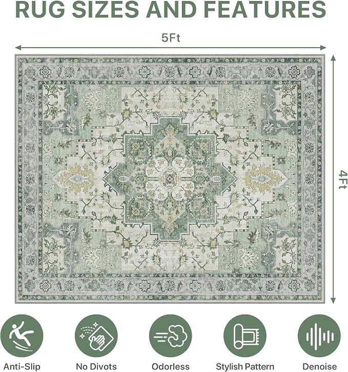 48"x60" Office Chair Mat for Hardwood Tile Floor, Under Desk Carpet Protector - Image 9