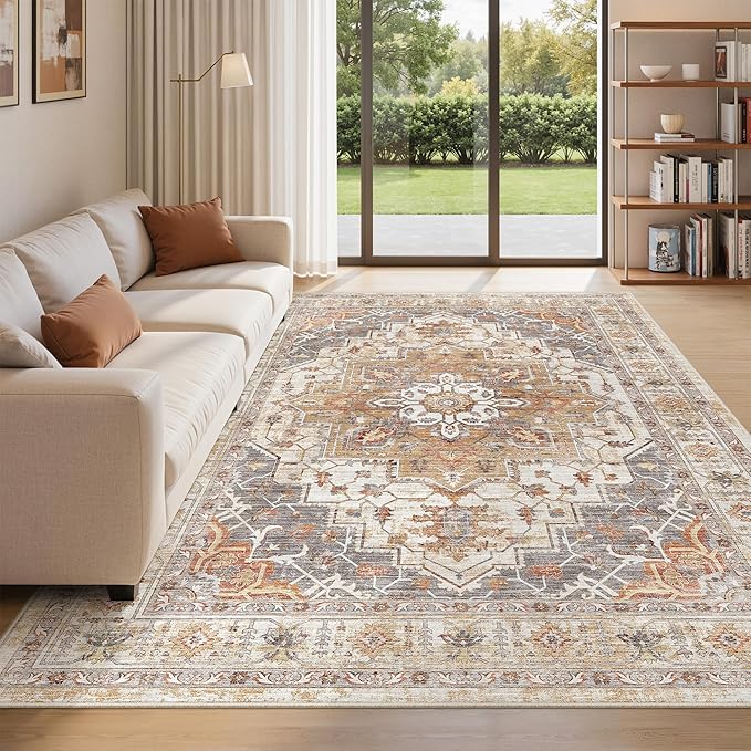 befbee 6x9 Area Rugs for Living Room, Super Soft Ultra-Thin Stain Resistant by Befbee