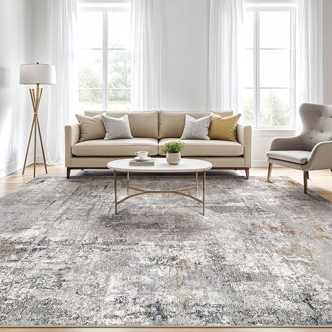 LOONGRUG 8x10 Area Rugs Living Room: Machine Washable Large Abstract Modern - Image 5