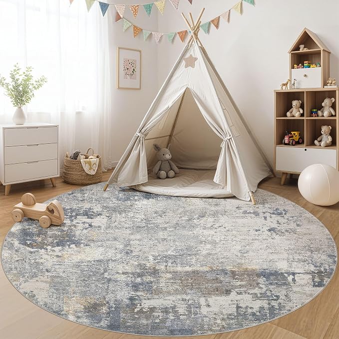 UERMEI 8ft Round Area Rug Living Room Rugs - Image 5