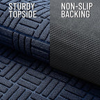 OLANLY Front Door Mat Outside Entrance 71x47, Heavy Duty Sturdy Natural Rubber - Image 4