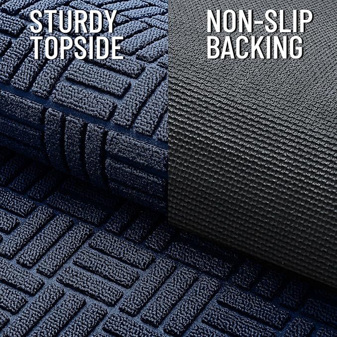 OLANLY Front Door Mat Outside Entrance 71x47, Heavy Duty Sturdy Natural Rubber - Image 4