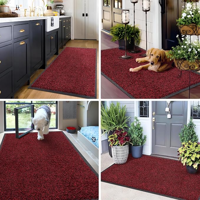 Mibao Front Door Mat Indoor Entrance, Dirt Trapper Welcome Mat - Image 8