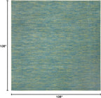 Nourison Home Nourison Essentials Blue Green 9' x Square Area Rug - Image 2