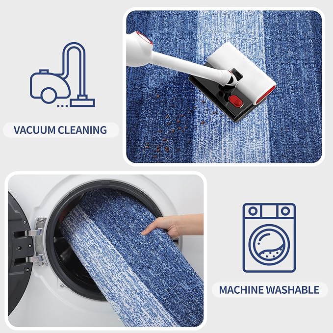Kitinjoy Indoor Outdoor Door Mat, 34x21 Non-Slip Absorbent Dirt Trapper - Image 5