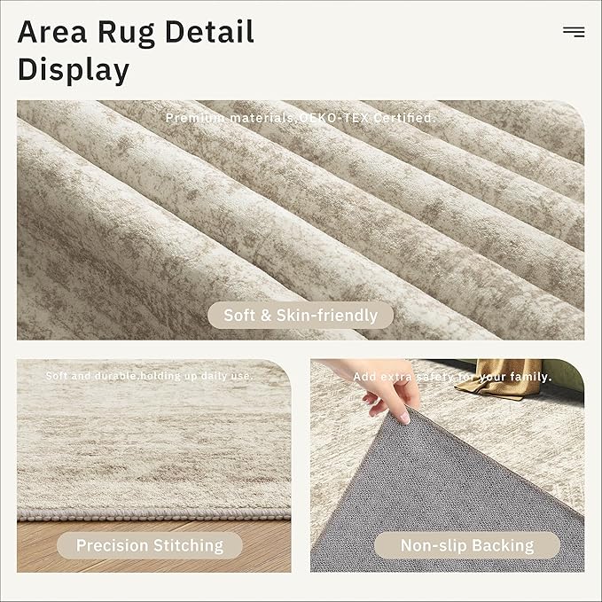 Soalmost 4x12 Wide Hallway Runners: Washable 12ft Runner Rug - Image 6