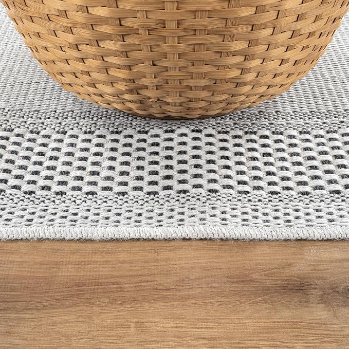 CAMILSON Easy Jute Rug 8x10, Indoor Outdoor Off-White Color Fiber Area Rugs - Image 7