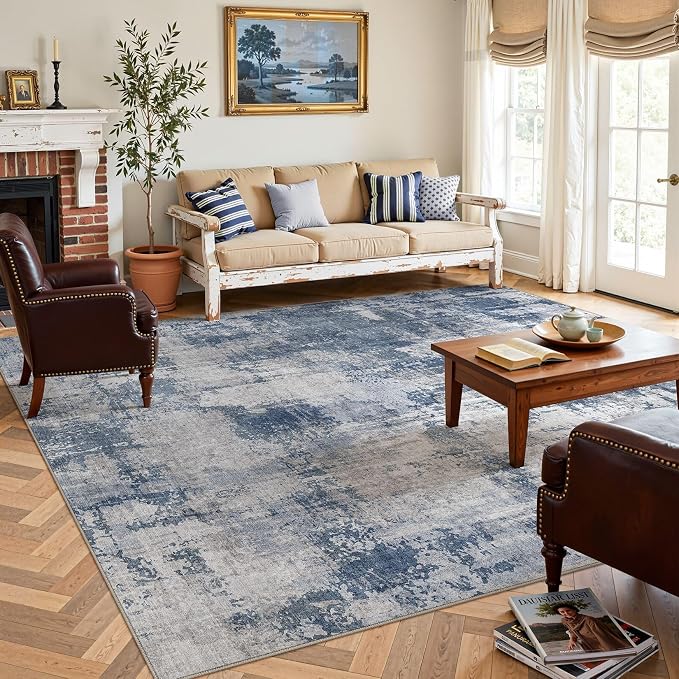 DMOYEST 10x12 Area Rug for Living Room, Washable & Non Slip Large Indoor Carpet - Image 5