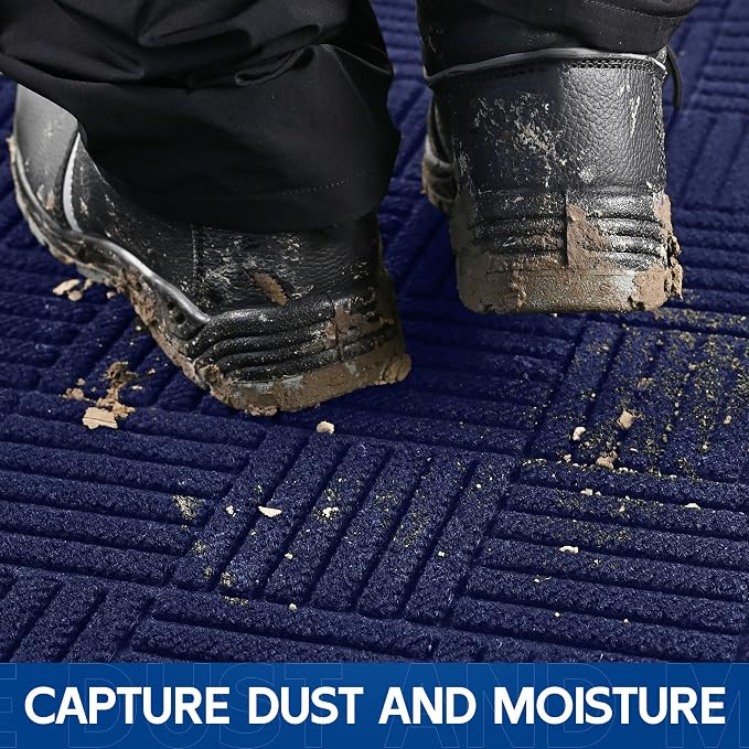 Durable Indoor Outdoor Door Mat, Non-Slip Backing, Stain and Fade Resistant - Image 2
