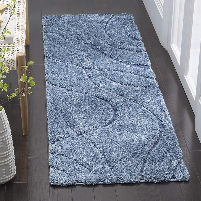 SAFAVIEH Florida Shag Collection Runner Rug by Unknown