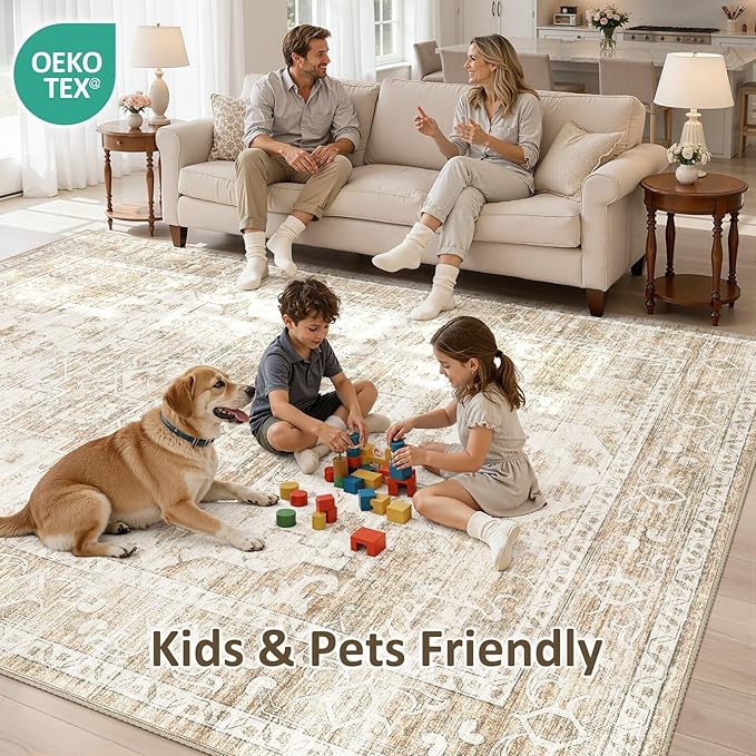 Washable Area Rugs 8x10, Soft Large 8x10 Rugs - Image 5