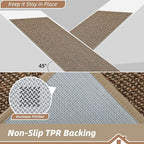 BEQHAUSE Hallway Runner Rugs 2x8, Hallway Rug Non-Slip Washable, Runner Rug - Image 4