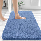 OLANLY Bathroom Rugs 30x20, Extra Soft Absorbent Chenille Bath Rugs, Rubber - Image 2