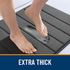 OLANLY Memory Foam Bath Mat 70x46, Super Soft Absorbent Bathroom Rugs, Quick Dry - Image 6