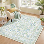 CAPALOCA Machine Washable Rugs Nursery Rug Sq4ft Cute Girl Non Slip Low Pile by CAPALOCA