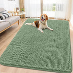 Smiry Dog Door Mat for Muddy Paws 71x46, Absorbent Dirt Trapper, Non-Slip by Smiry