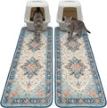Hompet Cat Litter Mat 2 Pack, 18x54 Large Machine Washable Trapping Mats by Hompet