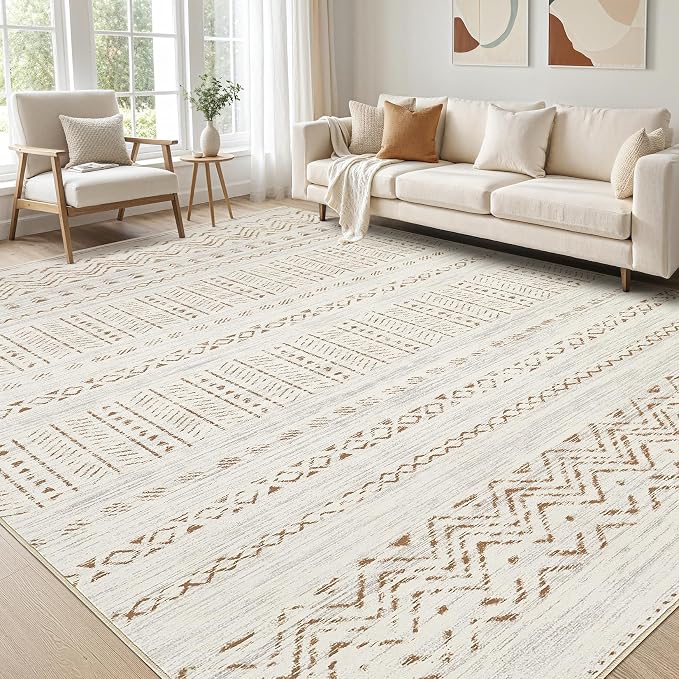 cotiled 6x9 Area Rugs Living Room Rug: Washable Boho Rugs by COTILED