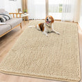 Smiry Dog Door Mat for Muddy Paws 71x46, Absorbent Dirt Trapper, Non-Slip by Smiry