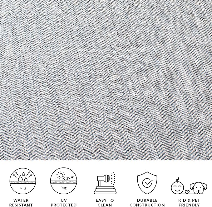 SAFAVIEH Outdoor Square Rug 9' - Image 4