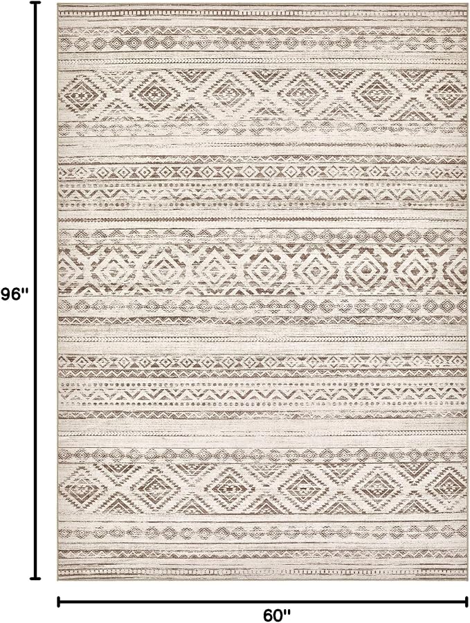 cotiled 5x8 Area Rugs Living Room Rug: Washable Boho Rugs - Image 2