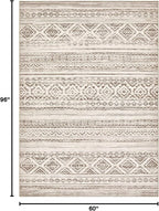 cotiled 5x8 Area Rugs Living Room Rug: Washable Boho Rugs - Image 2