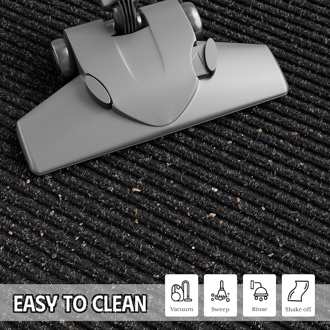 Front Door Mat 4' x 6', Low Profile Welcome Mat, Non-Slip Door Mat Outside - Image 7