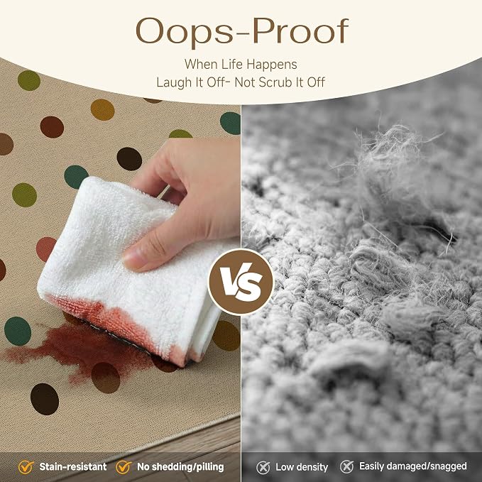 HUGEAR 5x7 Jute Outdoor Indoor Rug Washable Geometric Linen Textured Weave High - Image 4