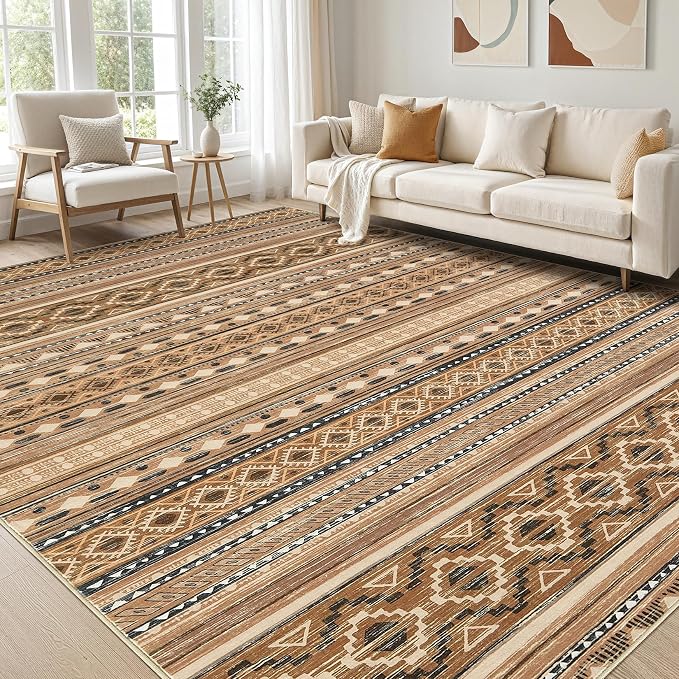 cotiled 5x8 Area Rugs Living Room Rug: Washable Boho Rugs by COTILED