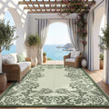 Garvee Outdoor Rugs 9' x 18’ Waterproof Reversible Mats, Large Area Plastic by Garvee