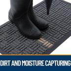 OLANLY Front Door Mat Outside Entrance 71x47, Heavy Duty Sturdy Natural Rubber - Image 2
