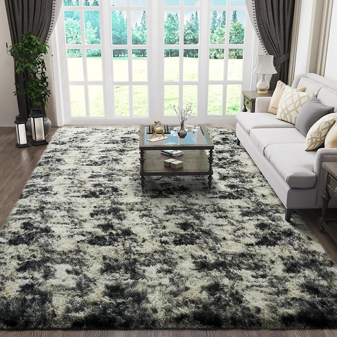 Ophanie 6x9 Black Gold and Grey Area Rugs by Ophanie