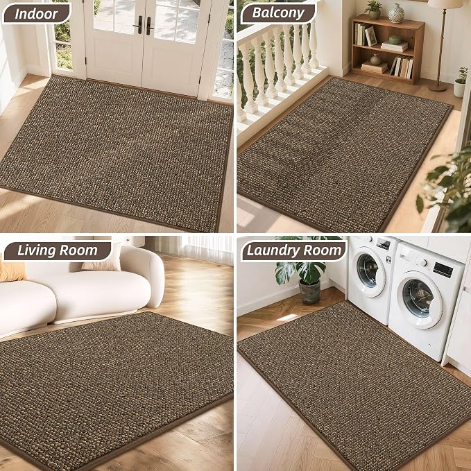 BEQHAUSE Dirt Trapper Door Mat 48" x 72", Non-Slip Washable Doormats Entrance - Image 8