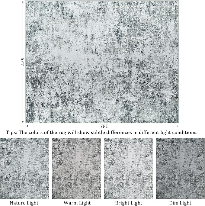 5x7 Area Rug Living Room Rugs - Image 2