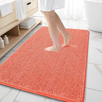 OLANLY Large Bathroom Rugs 59x35, Extra Soft Absorbent Chenille Bath Rugs by OLANLY