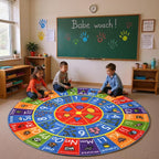 KC Cubs Educational Kids Rug – ABC Alphabet, 123 Numbers & Shapes Learning Mat - Image 5
