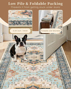 Madane Runner Rug 2x8, Washable Hallway Runner Rugs, Non-Slip Low-Pile Soft - Image 6