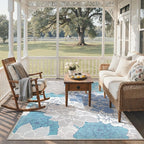 GENIMO Indoor Outdoor Area Rug 6'x9', Machine Washable Rugs - Image 6