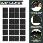 ProsourceFit Exercise Puzzle Mat 1/2-inch, EVA Interlocking Foam Floor Tiles - Image 5