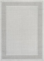CAMILSON Easy Jute Rug 8x10, Indoor Outdoor Off-White Color Fiber Area Rugs - Image 2