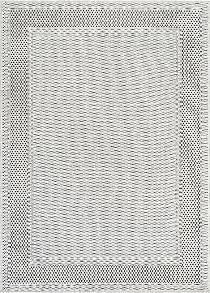 CAMILSON Easy Jute Rug 8x10, Indoor Outdoor Off-White Color Fiber Area Rugs - Image 2