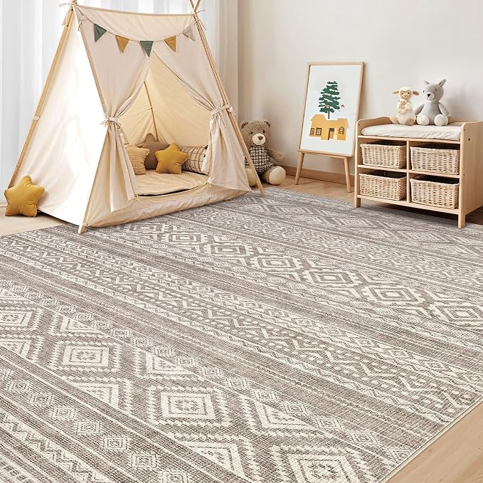 cotiled 10x14 Area Rugs Living Room Rug: Washable Boho Rugs - Image 7