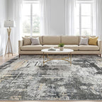6x8 Area Rug Living Room: Washable Large Abstract Modern Soft Rug Stain - Image 5